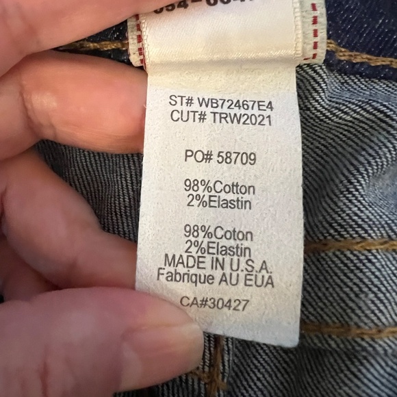 NWOT True Religion Low Rise Straight Leg Dark Wash Crop Capri Jeans Size 29 - Picture 7 of 7